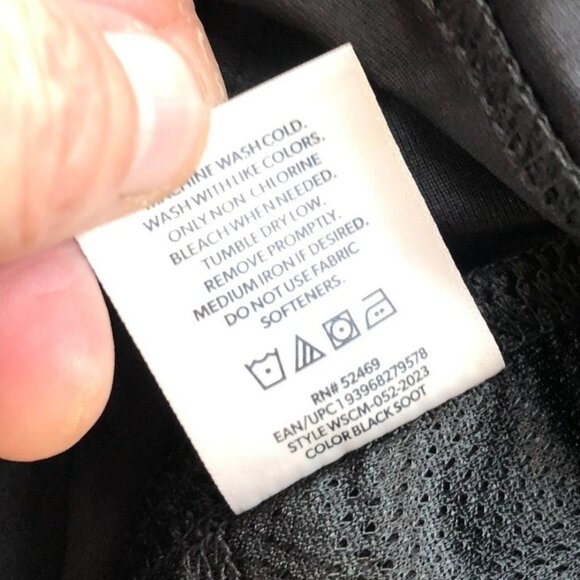 NWT Members Mark Mens Performance Pants 36x32 Lot of Two Slim Fit Black Casual - Picture 11 of 13